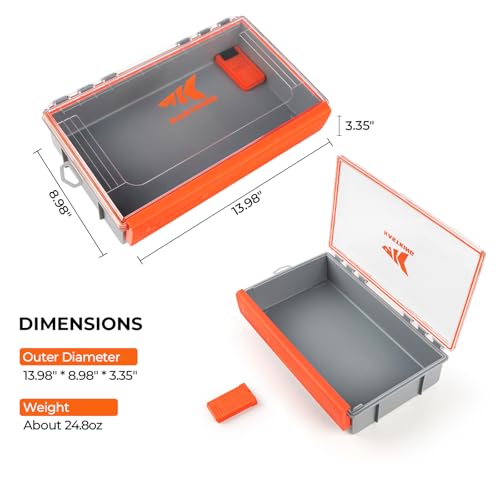HyperSeal Waterproof Tackle Box (3700 Deep (2 Packs no compartment))