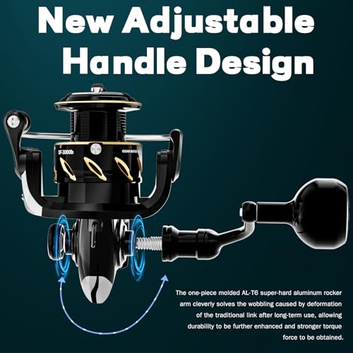 DF Series Spinning Reel Saltwater & Freshwater Fishing Reel (4000 / Deep Spool Line Cup(df))
