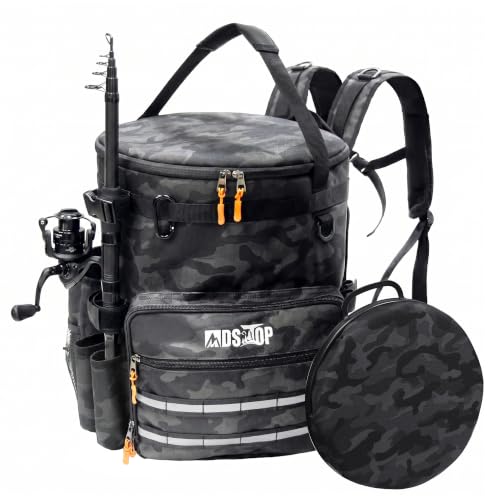 Fishing Bucket Backpack for 5 Gallon Bucket with Seat