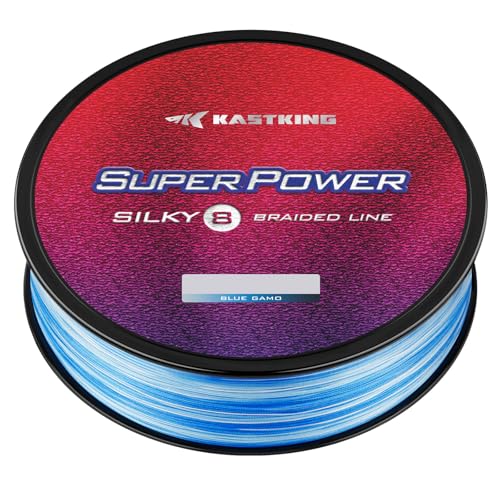 Superpower Silky8 Braided Fishing Line (X8-Blue Camo / 10LB(150 Yds))