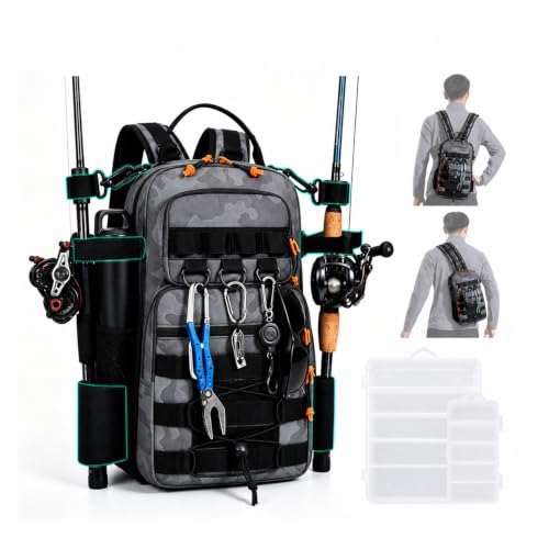 2 IN 1 Fishing Backpack