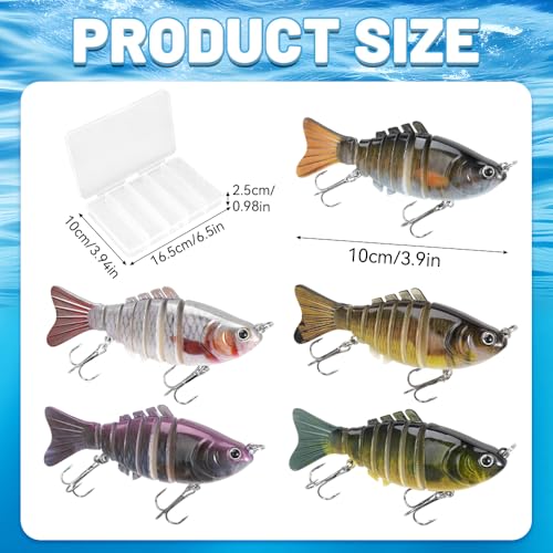 5 PCS Bionic Swimming Bait