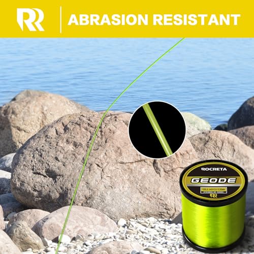 Geode Monofilament Fishing Line (YELLOW / 80LB(500YDS))