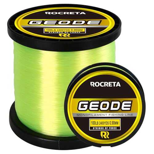 Geode Monofilament Fishing Line (YELLOW / 65LB(1200YDS))