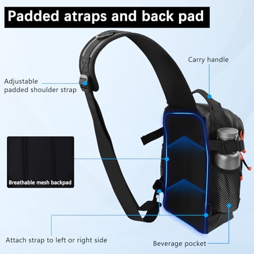 Pond Fishing Sling Backpack Tackle Storage Bag