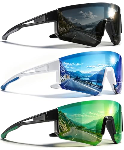 3 Pack Polarized Sports Sunglasses UV400
