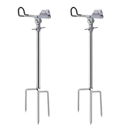 Fishing Pole Holder Upgraded 360° Adjustable Stainless Steel