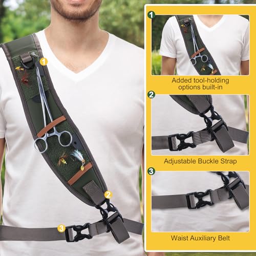 Waterproof Fly Fishing Sling Pack (A2:13L Green)