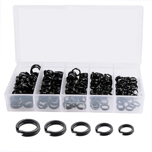 200PCS Heavy Duty Stainless Steel Split Rings Double Fishing Lure Rings
