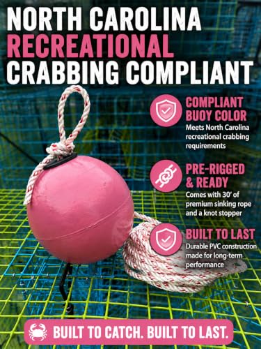 Pink 6" PVC Fishing Marker Buoy (6" / Pink)
