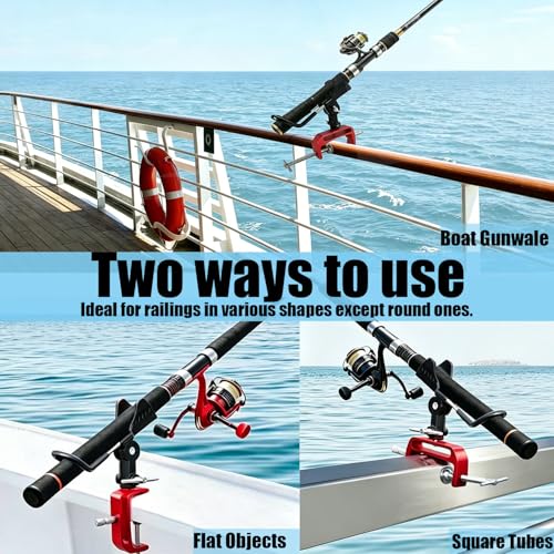 Fishing Rod Holder for Boat (Fishing Rod Holder Round-2red)