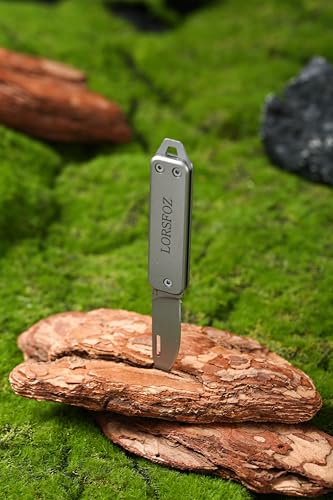Stainless steel mini folding knife (Silvery White)