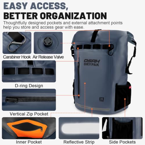 Waterproof Dry Bag Backpack 25L (Blue / 85L)