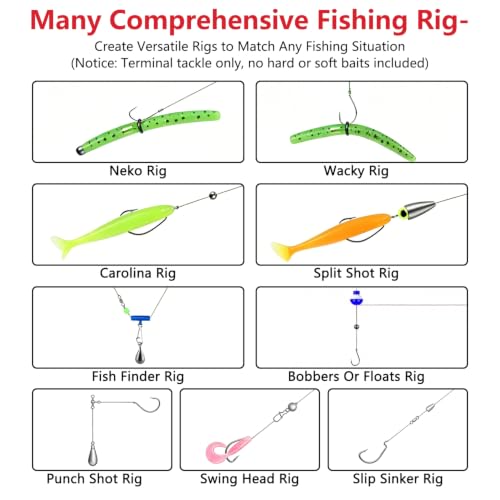 412Pcs Fishing Accessories Kit (Red)