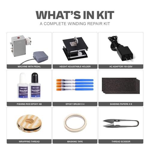 Fishing Rod Repair Kit (Large + Pedal / Motor+supplies)