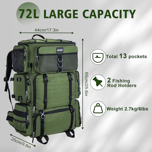 Fishing Backpack with Cooler