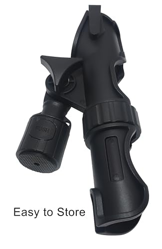 Upgraded 360° Strong Fishing Rod Holder for Kayaks (Reinforced - Round Base)