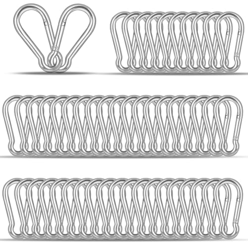 40PCS Carabiner Clips (Silver / 40PCS-M4)