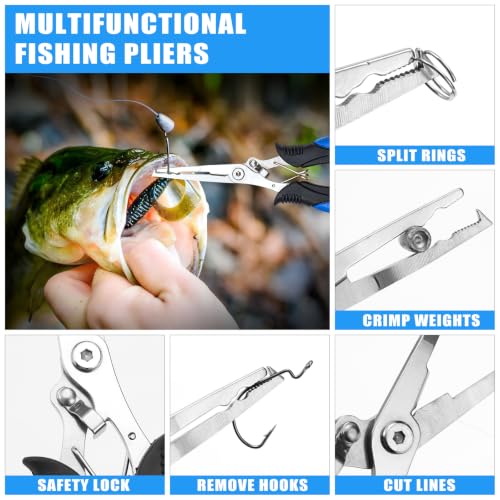 Fishing Pliers Kit with Line Cutter & Lip Gripper