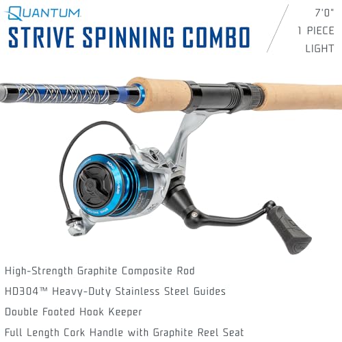 Strive Spinning Reel and Fishing Rod Combo (7'0" / Size 2500 Reel)