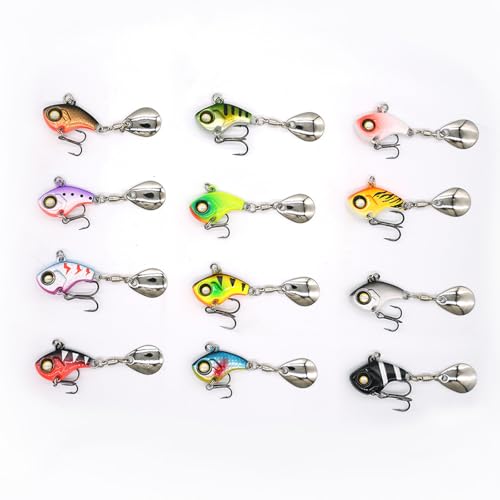 3PCS Spinner Baits Fishing Lure Kit