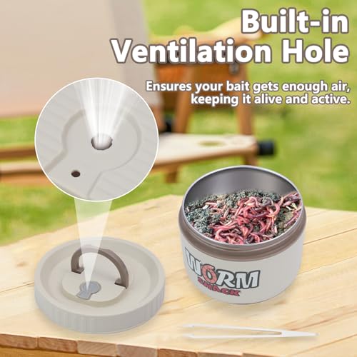 Fishing Bait Container (White)