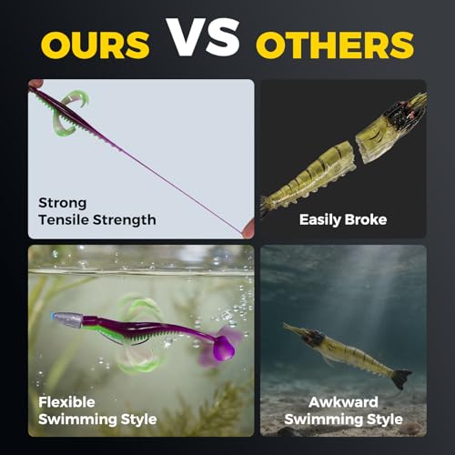 Paddle Tail Swim Baits (Pumpkin Green)