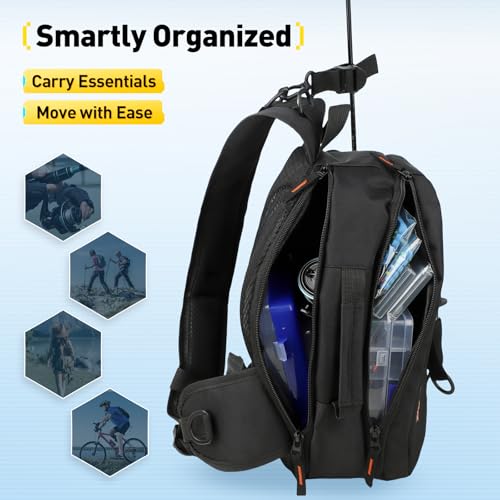 Small Fishing Bag with Rod Strap