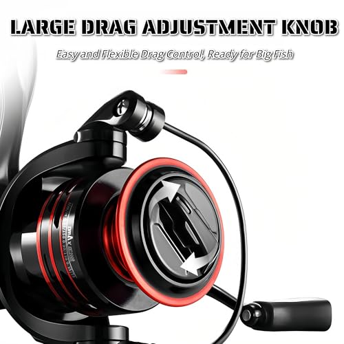3000 Size Spinning Fishing Reel (Red / 3000)
