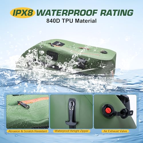 Waterproof Fly Fishing Sling Pack (A1:13L Green)