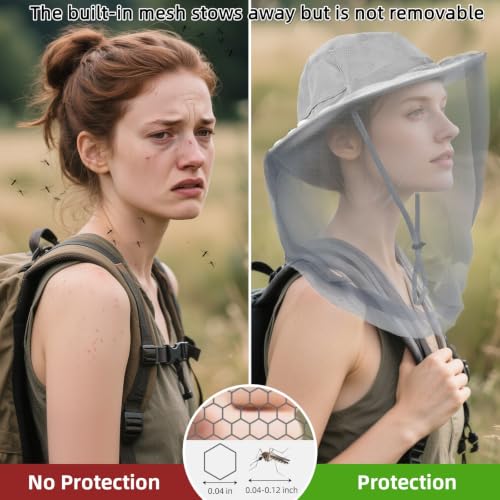 Mosquito Net Hat (7 1/8 / Grey)