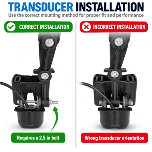 Kayak Fish Finder Mount with Adjustable Transducer Mounting Arm (Small)