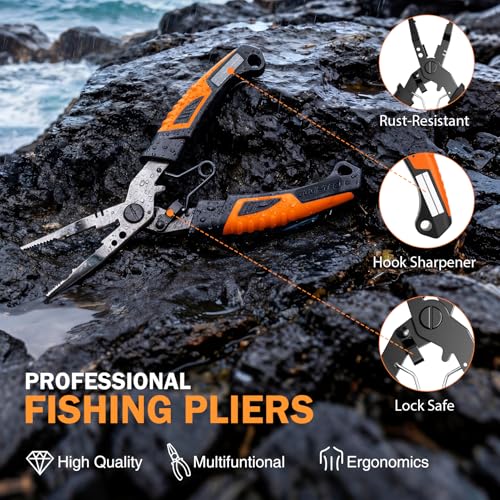 Fishing Gear Fishing Rod & Fishing Backpack (Khaki Fishing Backpack with Tools)