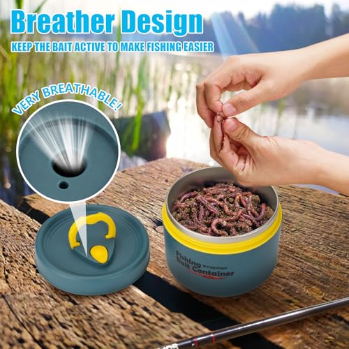 Fishing Bait Container (1PCS-0.6L-Blue)