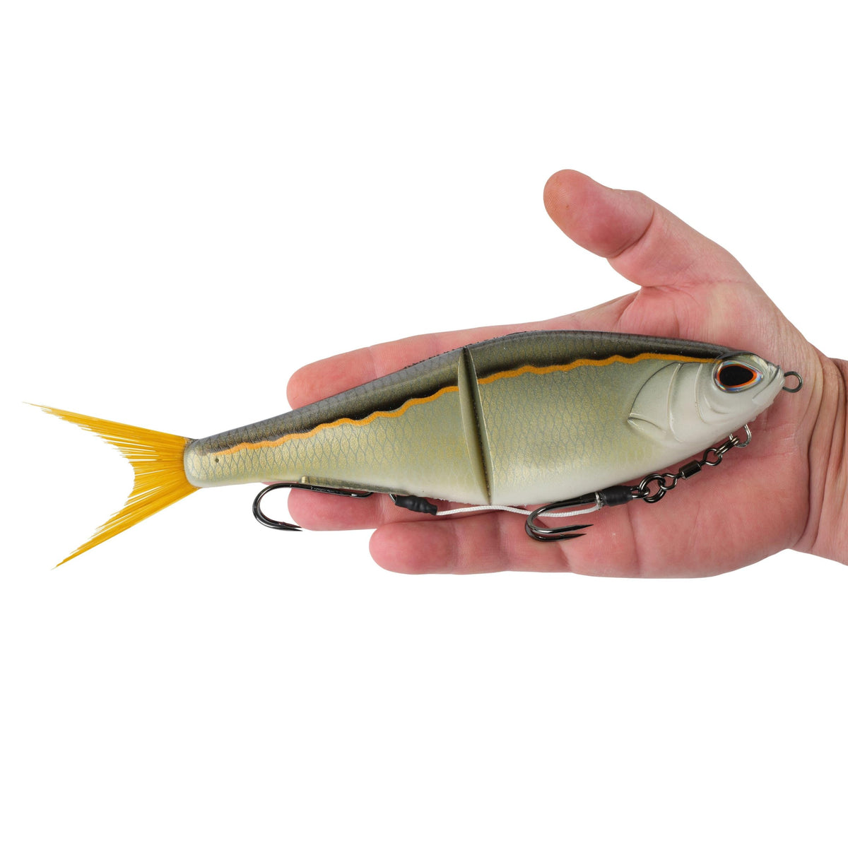 PowerBait Chop Block Fishing Soft Bait (Golden Shiner / 10 in - 4 1/5 oz)