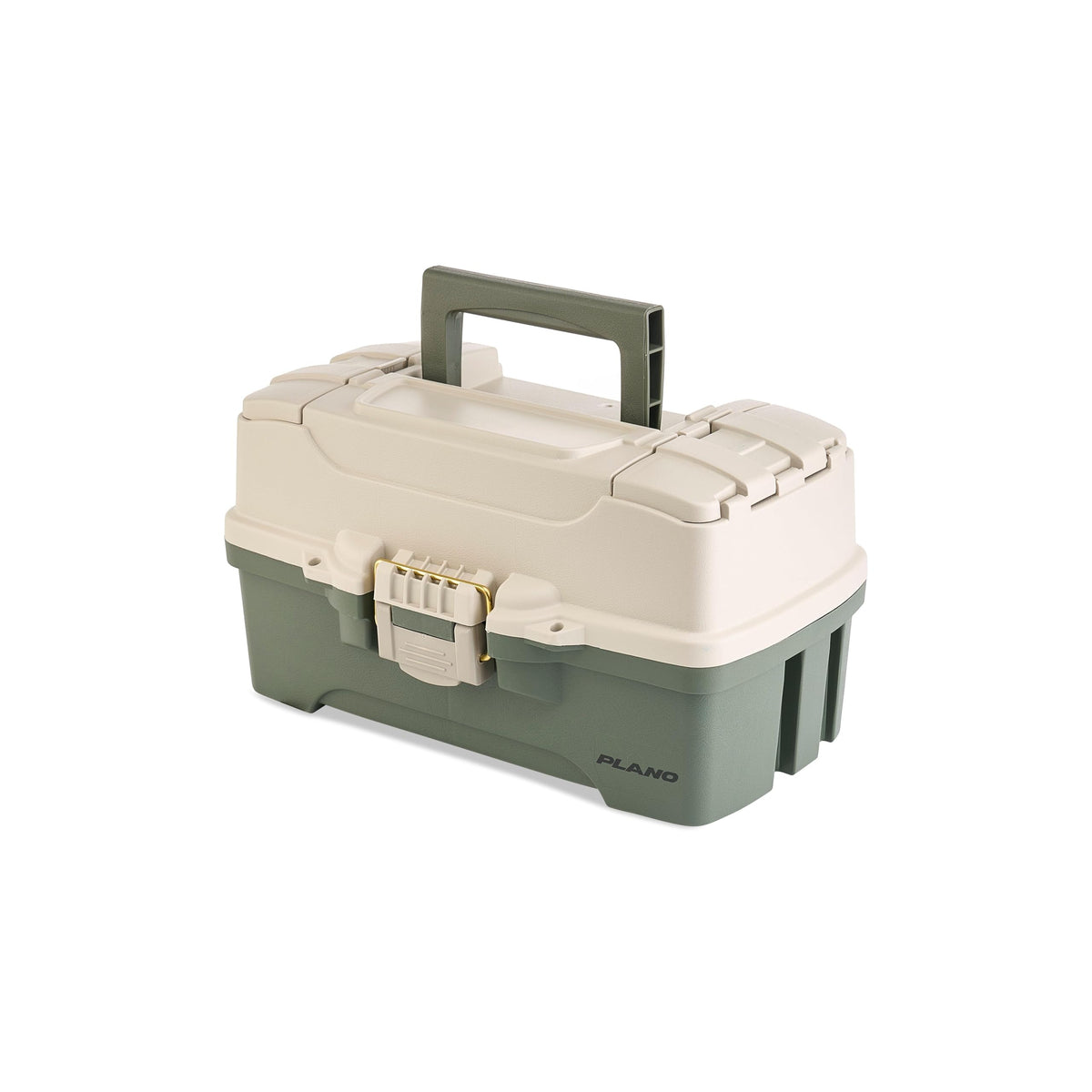 Two Tray Tackle Box (Green/Tan / Two-Tray / Two-Tray)