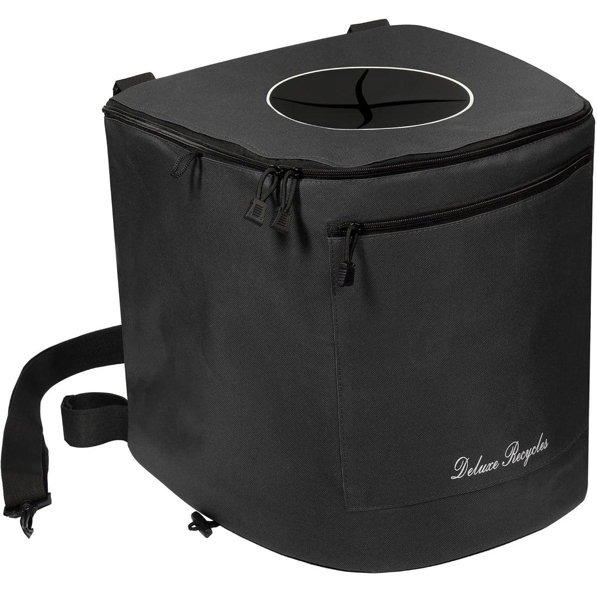 Collapsible Trash Can for Boating and Camping (Black)