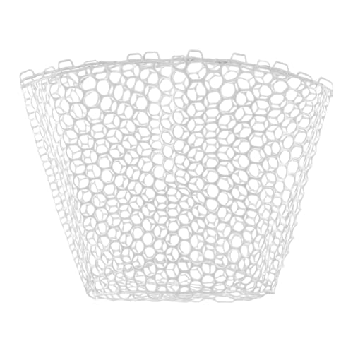 Fishing Landing Net Replacement Rubber Fishing Net Without Handle Foldable Mesh Netting for Freshwater Saltwater White Diameter 21.6" White (White / F-59.06'' Girth(21.65'' Dia, 19.7*5" Depth))