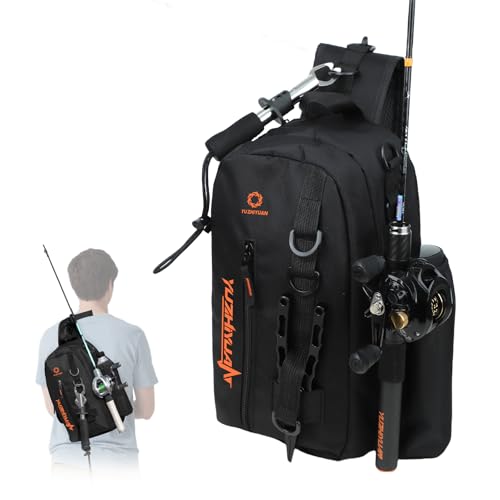 Small Fishing Bag with Rod Strap