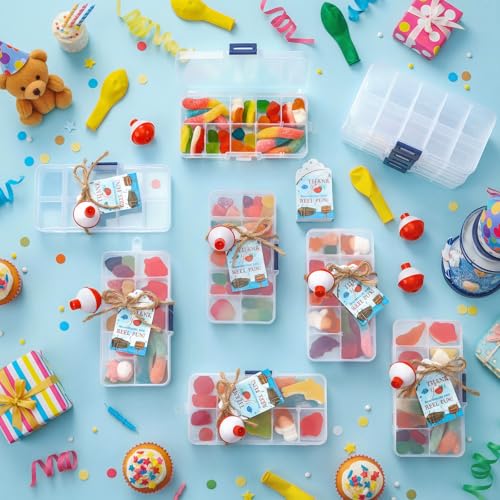 Fishing Party Favors Tackle Boxes with Thank You Cards