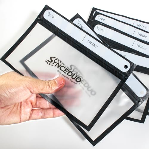 Synceuo 20pcs Soft Plastic Bait Bags (7 x 5 in, 20pcs)