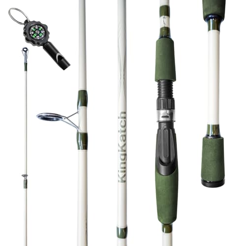 6’0” Medium Power Spinning Fishing Rod (GREEN/YELLOW--SPIN-6'0")
