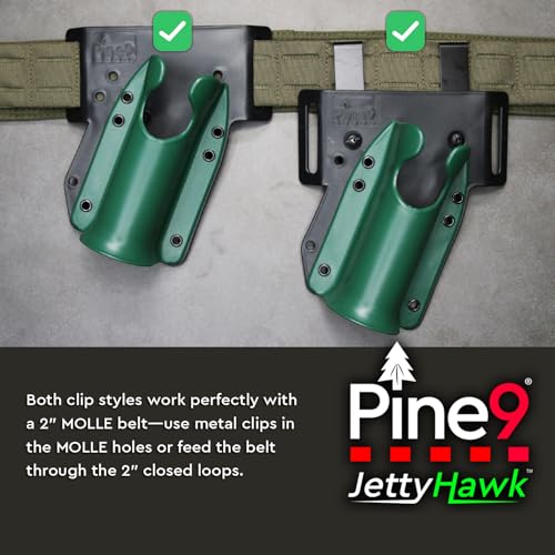 JettyHawk Fishing Rod Hip Holster (Zombie w-Black Belt Clip)