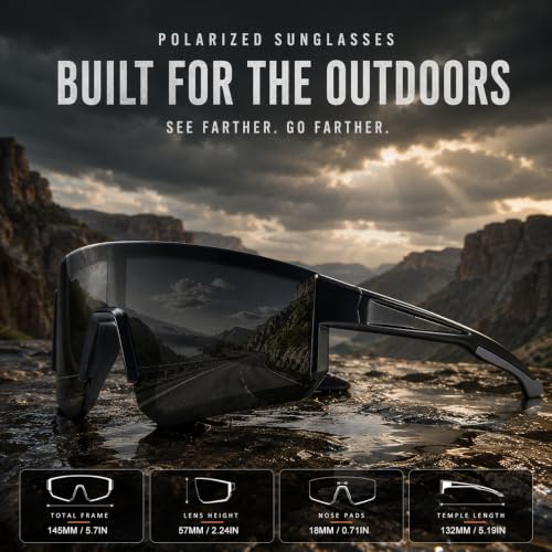 3 Pack Polarized Sports Sunglasses UV400 (A5-black+white Pink+green)