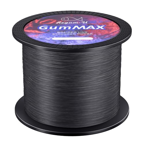 Gummax 8 Strand Braided Fishing Line (Black / 545 Yards / 50 LB)