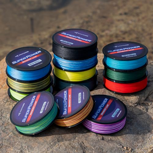 Superpower Braided Fishing Line (X4-Black / 25LB(300 Yds))