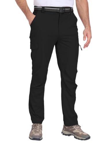 Men's Hiking Cargo Work Pants Lightweight Quick Dry Water Resistant 6 Pockets Fishing Camping Outdoor Stretch Pants
