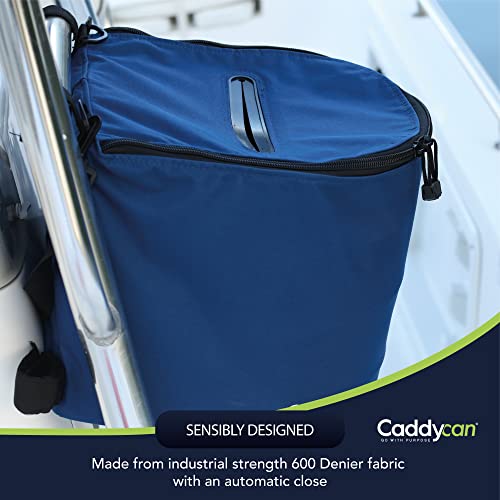 Portable Trash Can for Boating (Black / XL)