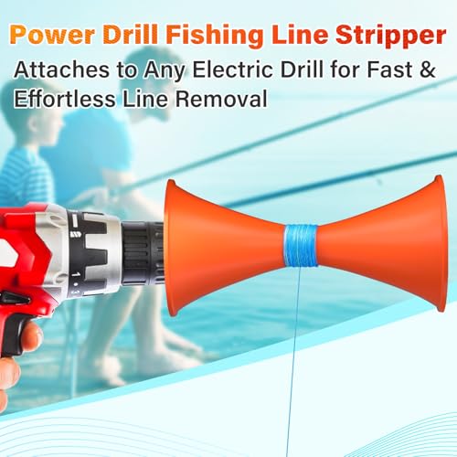 Power Drill Fishing Line Stripper & Spooler Tool