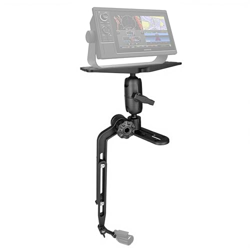 Kayak Fish Finder Mount with Adjustable Transducer Mounting Arm (Large)